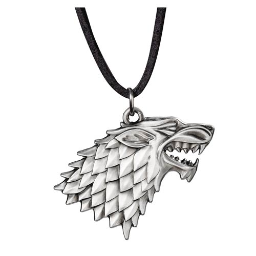 Amulet Game of Thrones - znak Stark