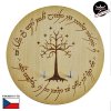 18906 drevena plaketa bily strom gondoru pan prstenu