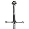 Ocelový Anduril "THE SWORD OF ARAGORN" s pochvou i plaketou - Pán Prstenů