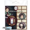 DEMON SLAYER - Balíček 3 odznakov - Tanjiro & Nezuko S2