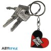DC COMICS - Keychain - Heart Srdce Harley Quinn