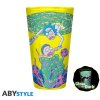 RICK AND MORTY - Balenie pohárov XXL + hrnček + 2 podložky Pattern Svietiace