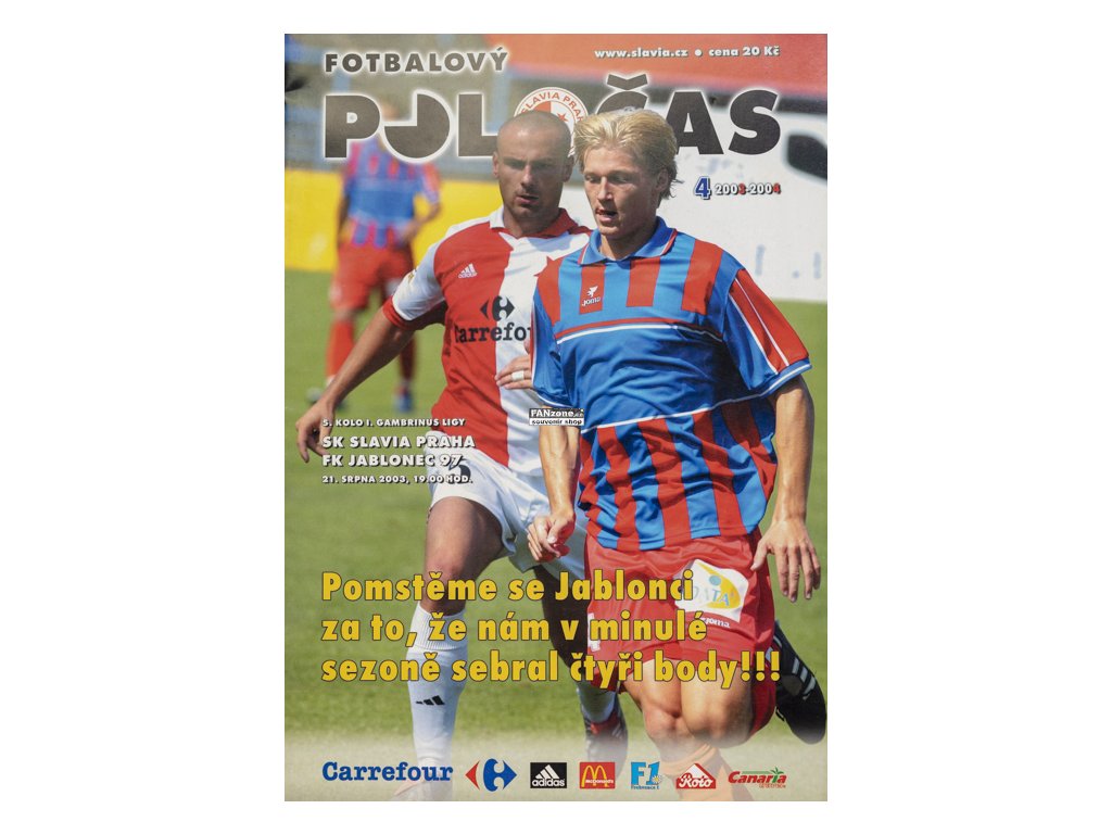 Slavisticky Polocas Sk Slavia Praha Vs Fk Jablonec 97 2003 Fanzone