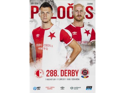 POLOČAS SLAVIA Praha vs. AC Sparta Praha, 287. derby, 2017 18