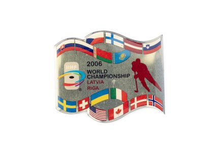 Odznak EVENT hokej WCH Latvia, RIGA, 2006 (2)