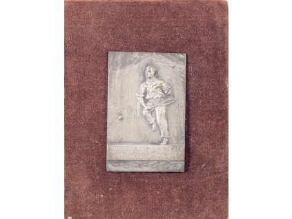 Plaketa tenis, II.cena Čtyřhra pánů, 1931