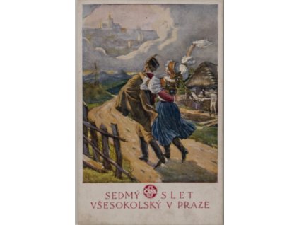 Dopisnice Sokol, ČOS, k VII. sletu v Praze, 1920 (VI 22) (1)