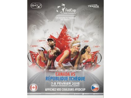 Program, Fed Cup , Canada v. République Tchéchue, 2015