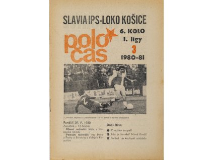 POLOČAS SLAVIA Košice, 19801981