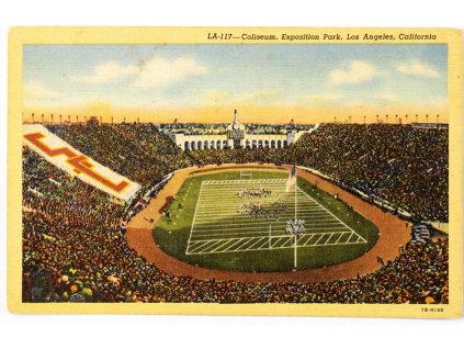 Pohlednice stadión , Coliseum Prak, Los Angeles, California (1)