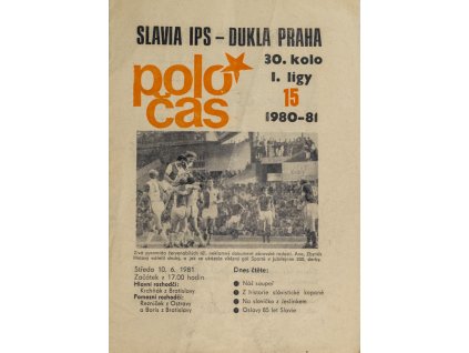 Poločas Slavia Praha vs. Dukla Praha, 19801981 (2)