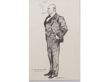 Pohlednice momentka ze schůze VII. sletu, Br. Dr. Vaníček II, 1920 (1)