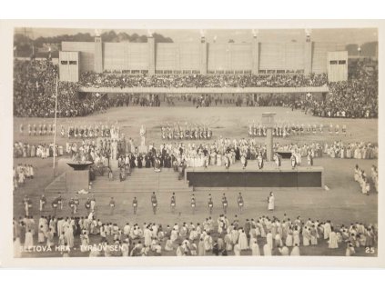 Fotografická dopisnice, IX. slet v Praze, 1932 (1)