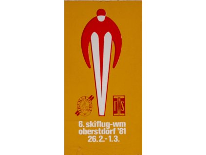 Samolepka, 6. skiflug wm. Obersdorf, 1981