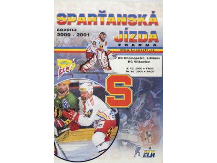 Program hokej, Sparťanská jízda, HC Sparta v. HC Vítkovice, 2000