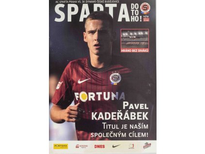 Program Sparta v. Sk Dynamo Čes. Budějovice, 1112, Pavel Kadeřábek