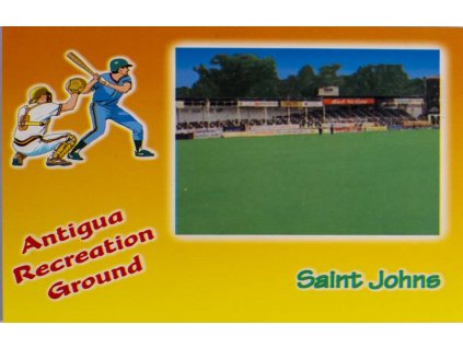 Pohlednice stadion, Saint Johne, Antiqua Recreation Ground (1)