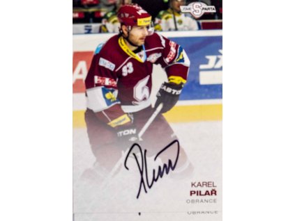 Fotografie, Karel Pilař, HC Sparta, autogram