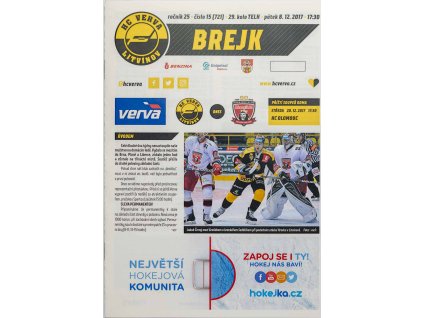 Program hokej, Brejk, HC Litvínov v. HC Olomouc, 2017