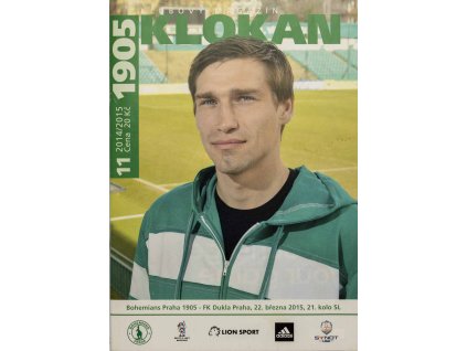 Program Klokan 1905, Bohemians FK Dukla Praha, 2015