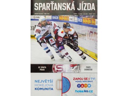 Program hokej, Sparťanská jízda, HC Sparta v. HC Chomutov 2018