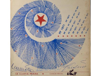 PF 71 Odbor přátel TJ Slavia Praha, autogramy