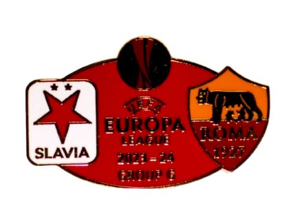 Odznak Europa league GG 202324 Slavia v. Roma re