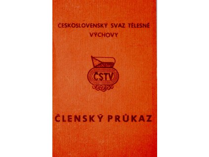 Členský průkaz ČSTV, Spartak Vlašim, 1977 (1)