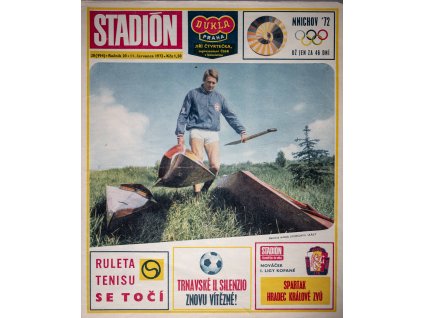 Časopis STADION, ročník XX, 19.V.1972, číslo 28