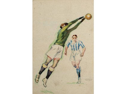 Pohlednice humor fotbal, Lehman (1) 1