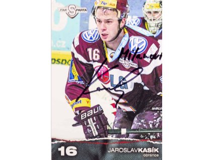 Fotografie, J. Kasík, HC Sparta, autogram, 16