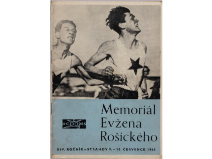 Program memoriál Evžena Rošického 1965
