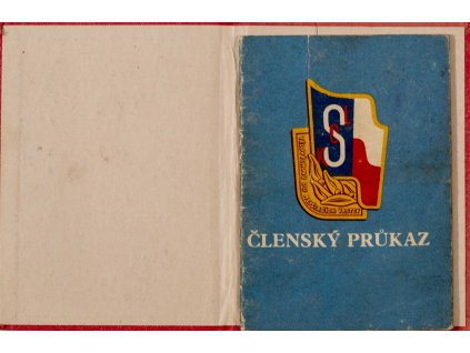 Členský průkaz TJ Sokol Kolovraty, 1952 1955 (2)