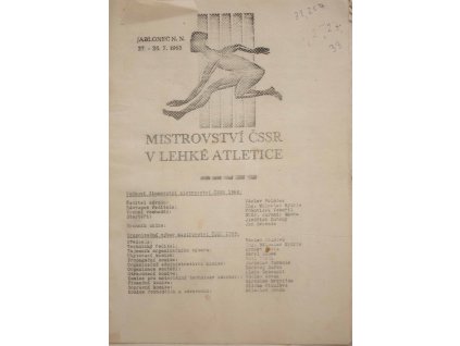 Program M ČSSR Atletika, 1968