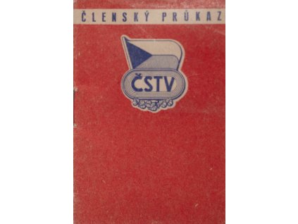 Členský průkaz ČSTV, Libochovice, 1958 (1)