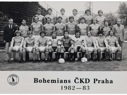 Fotografie fotbalový tým Boheminas 1982 83