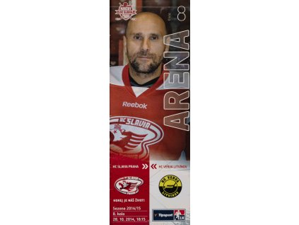 Program hokej, Aréna, HC Slavia v. Litvínov, 2014