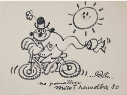 Na památku, kresba, M. Nesvadba, 1980