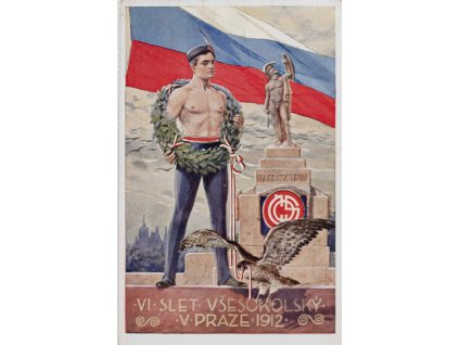 Dopisnice K VI. sletu všesokolskému v Praze 1912 IV (1)
