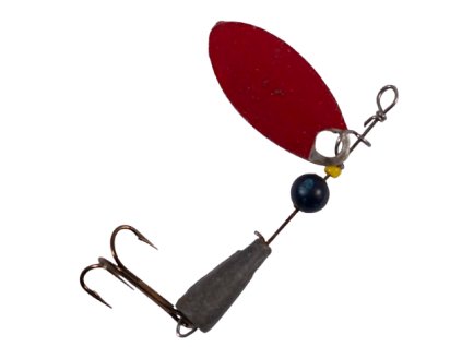 Umělá nástraha třpytka rotační červená