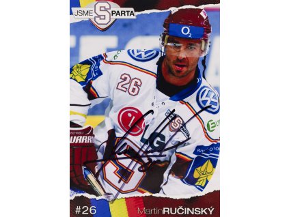 Fotografie, M. Ručinskýl, HC Sparta, autogram