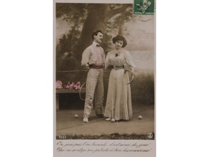 Pohlednice Tenisový pár (1)