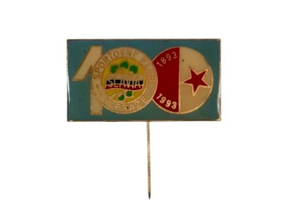 Odznak Slavia Praha 100 let 1893 1993
