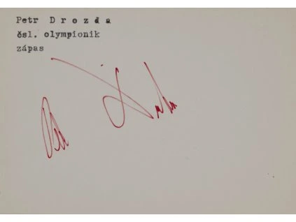 Podpisová karta, P. Drozda