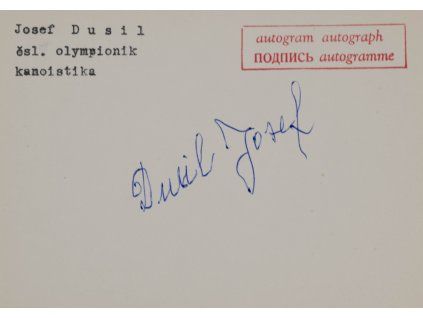 Podpisová karta, J. Dusil