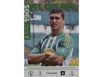 Program Klokan 1905, Bohemians 1905 v. Jablonec, 22014