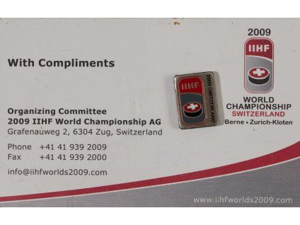 Odznak smalt, IIHF, 2009