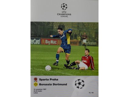 Program Sparťan, AC Sparta Praha vs. Borrusia Dortmund, 1997Program Sparťan, AC Sparta Praha vs. Borrusia Dortmund, 1997