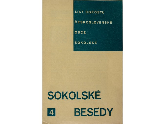 Sokolské besedy, list dorostu, 19364