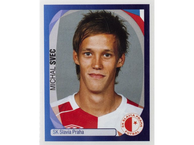 Officialní samolepka Champions league 200708, Panini, Slavia M.Švec, 529 (1)